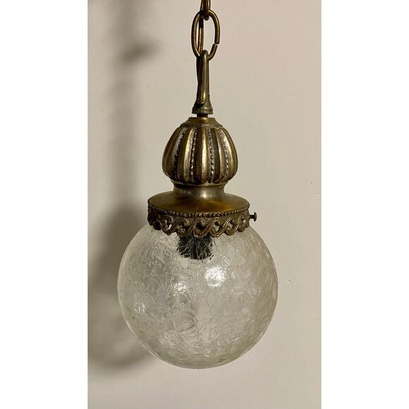 Vintage Hanging Pendant Light Fixture - Picture 2 of 4